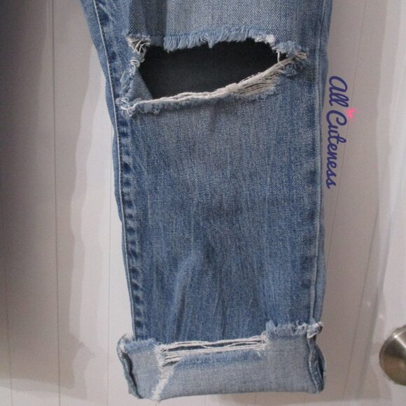 Rewash Cropped Distressed Jeans Size 27 - Picture 4 of 7